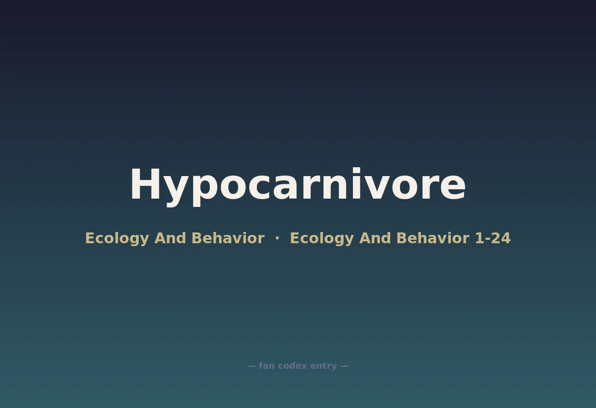 Hypocarnivore