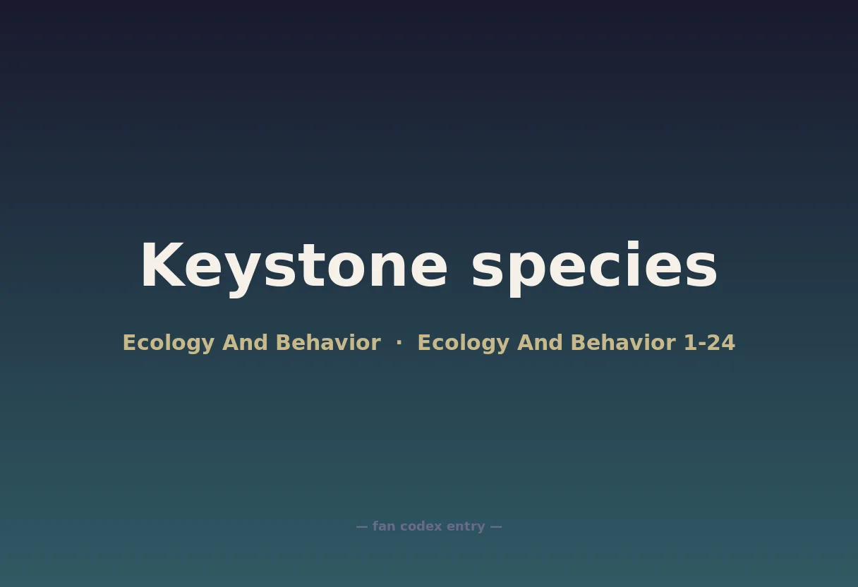Keystone species