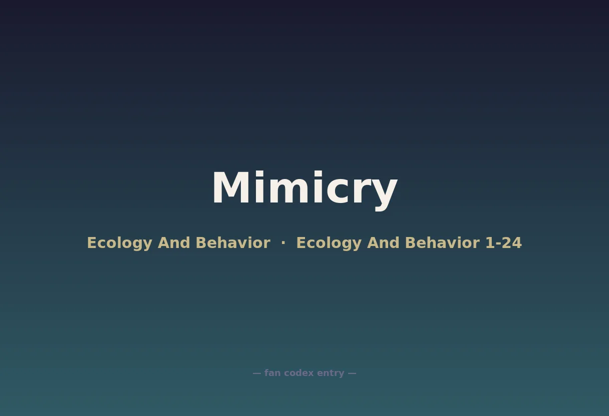 Mimicry