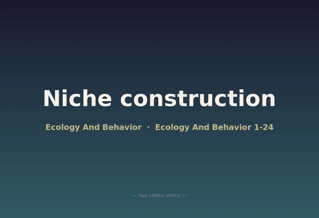Niche construction