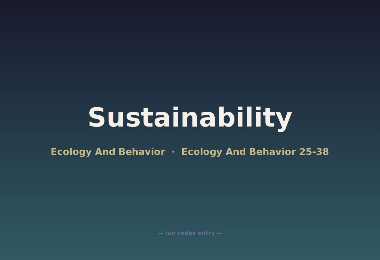 Sustainability