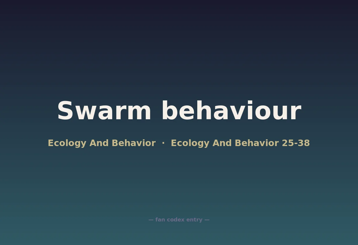 Swarm behaviour